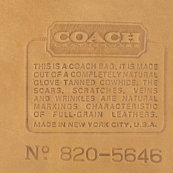 Coach New York 70s slim clutch or document portfolio in British Tan leather - Picture 3 of 11